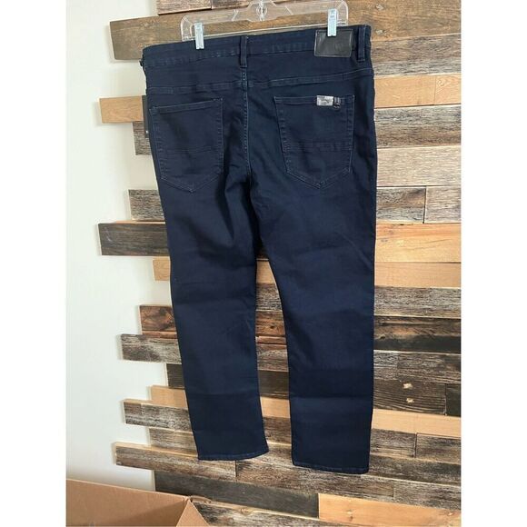 BUFFALO DAVID BITTON NWT DARK BLUE SKINNY STRETCH JEANS sz 38 x 32 - Picture 2 of 8
